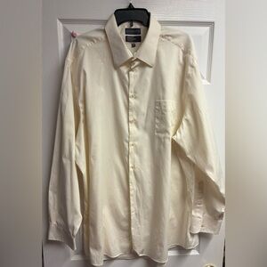 COVINGTON Ivory/Cream Button Down Dress Shirt Size 2XL